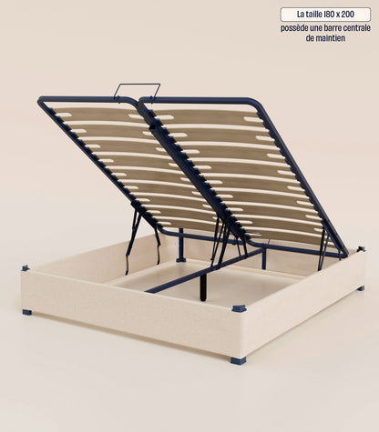 Sommier coffre Gris-Plus