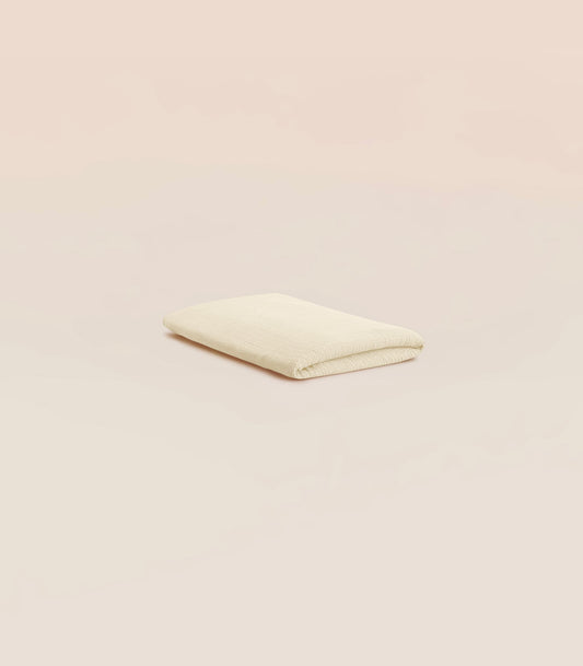 Drap housse en gaze de coton - Blanc vanille