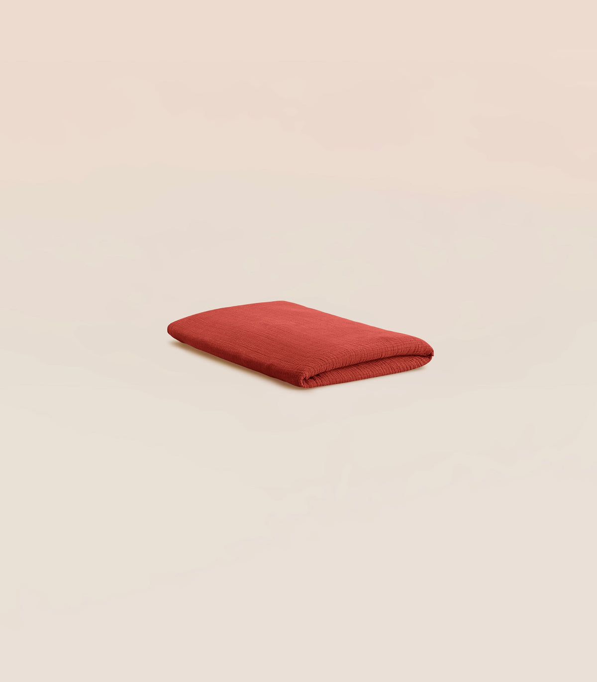 Drap housse en gaze de coton Drap housse en gaze de coton - Orange corail