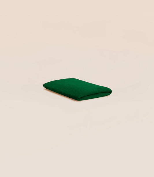 Drap housse en gaze de coton - Vert romarin