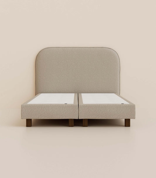 Lit boxspring - Greige velouté