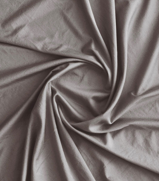 Taies d'oreiller en satin de coton - Gris levant