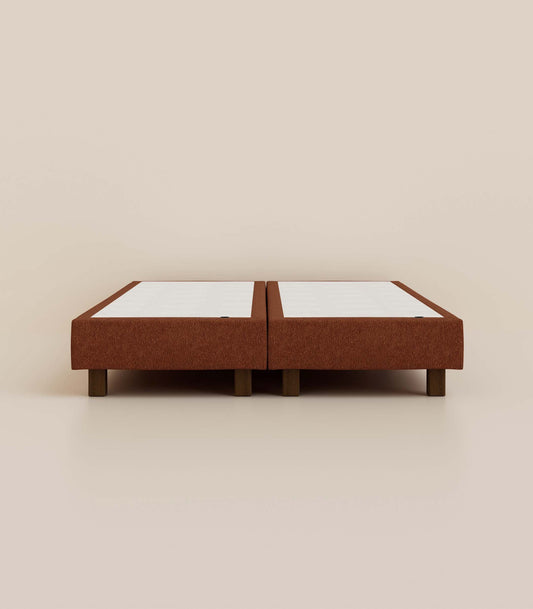 Sommier boxspring - Acajou velouté